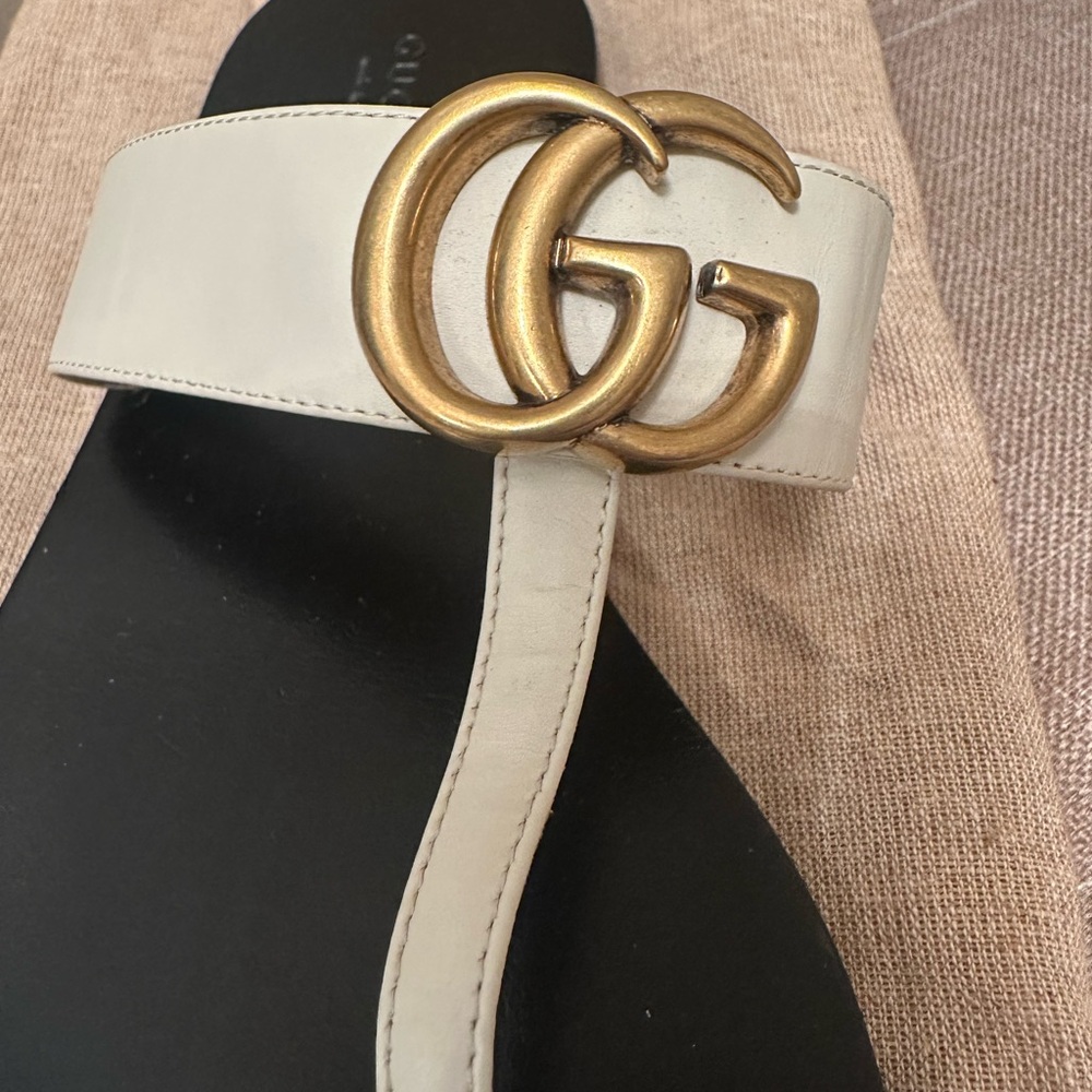 Authentic Gucci Cream Sandals